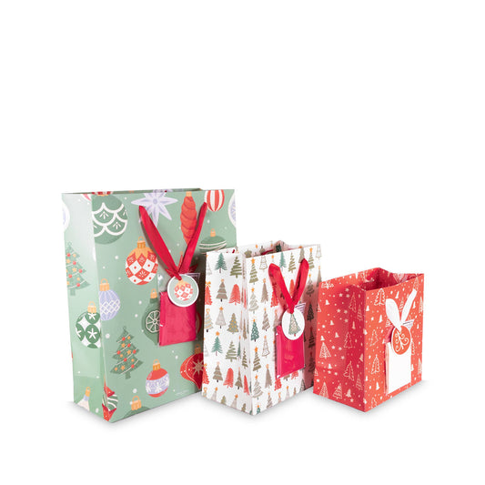 Gift Bag Set, Ornaments and Trees