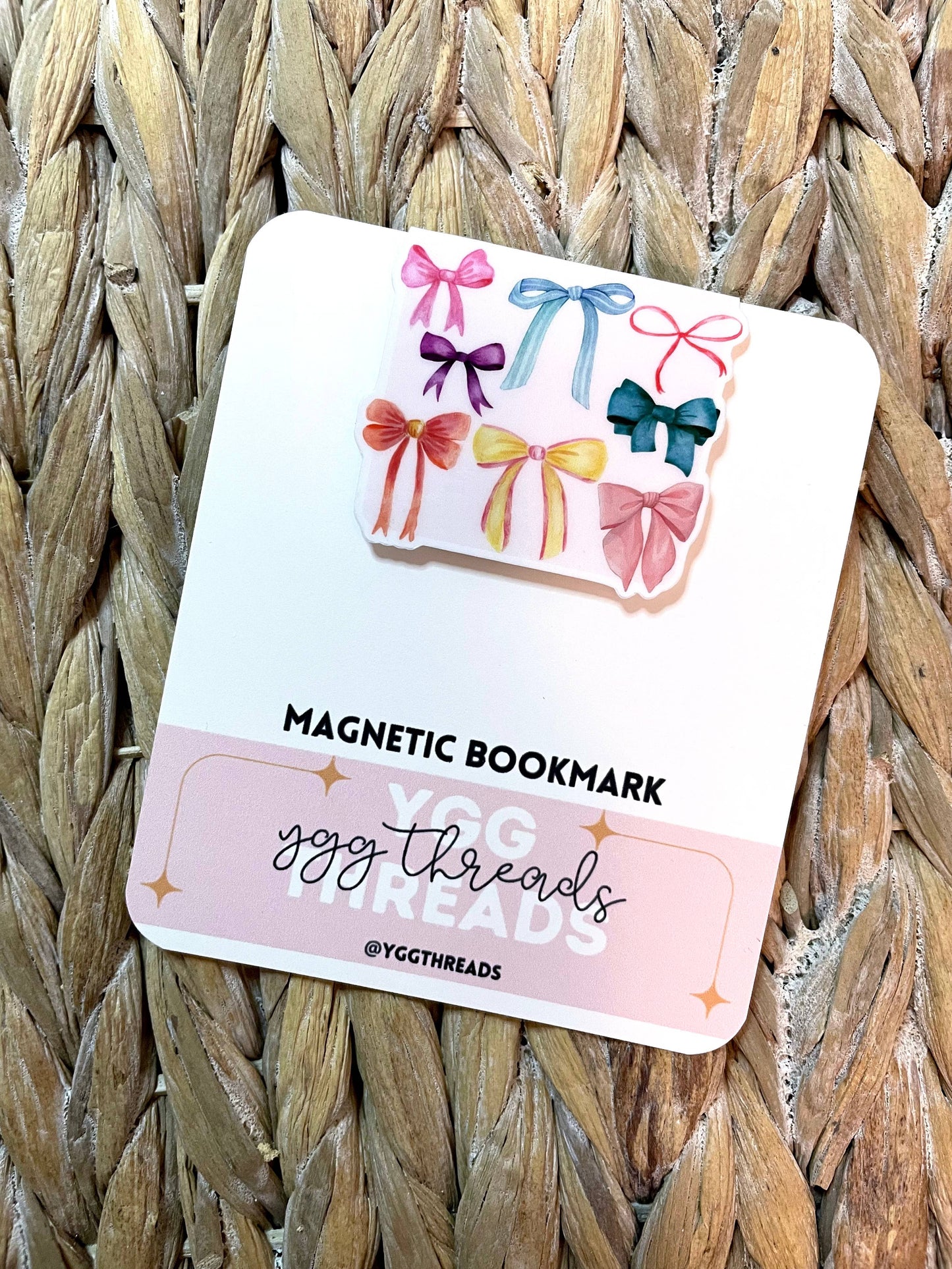 Multi Colored Bows | Magnetic Bookmark: Gloss