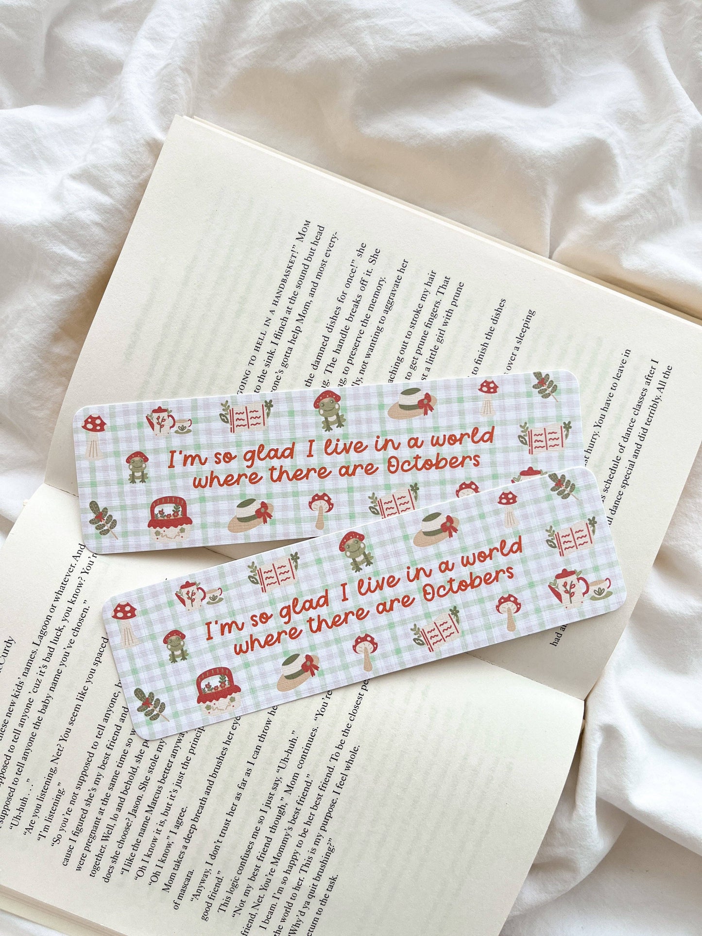 Anne of Green Gables October Quote Bookmark | Cosy Fall Bookmark: With ribbon