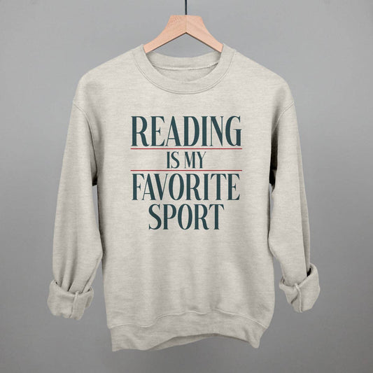 Reading Is My Favorite Sport: Oatmeal / M / Sweatshirt