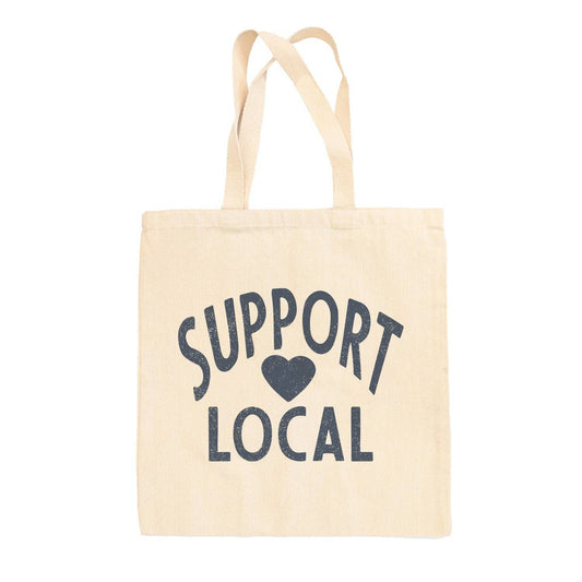 Support Local Heart Tote Bag: One Size
