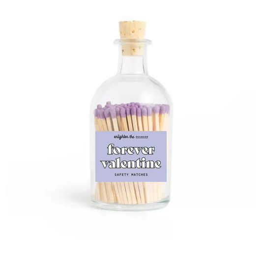 Forever Valentine Apothecary Jar with Lavender Matchsticks