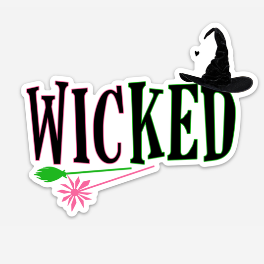 Wicked Movie Musical Elphaba Galinda Witch Crown Sticker: Single