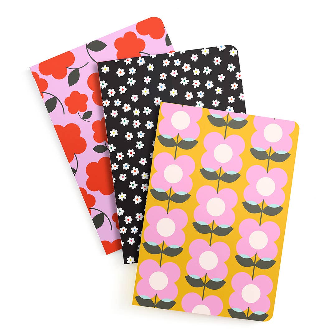 Pink Daisy Journals S/3