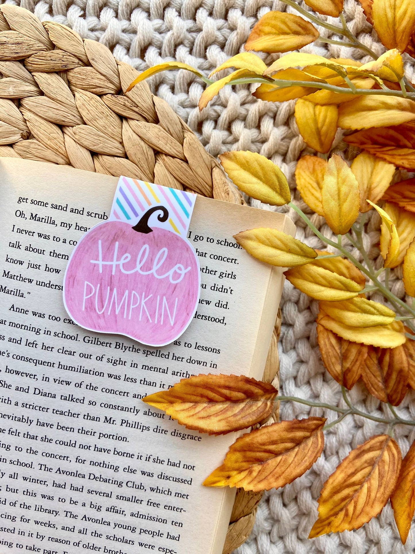 Hello Pumpkin Magnetic Bookmark