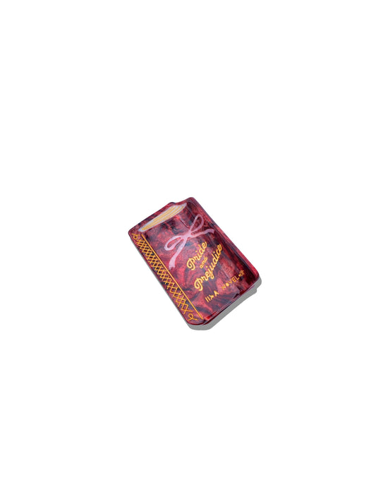 Hand-painted Mini Pride & Prejudice Book Claw Hair Clip