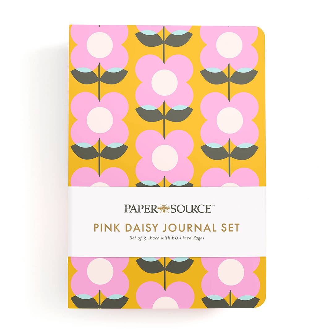 Pink Daisy Journals S/3