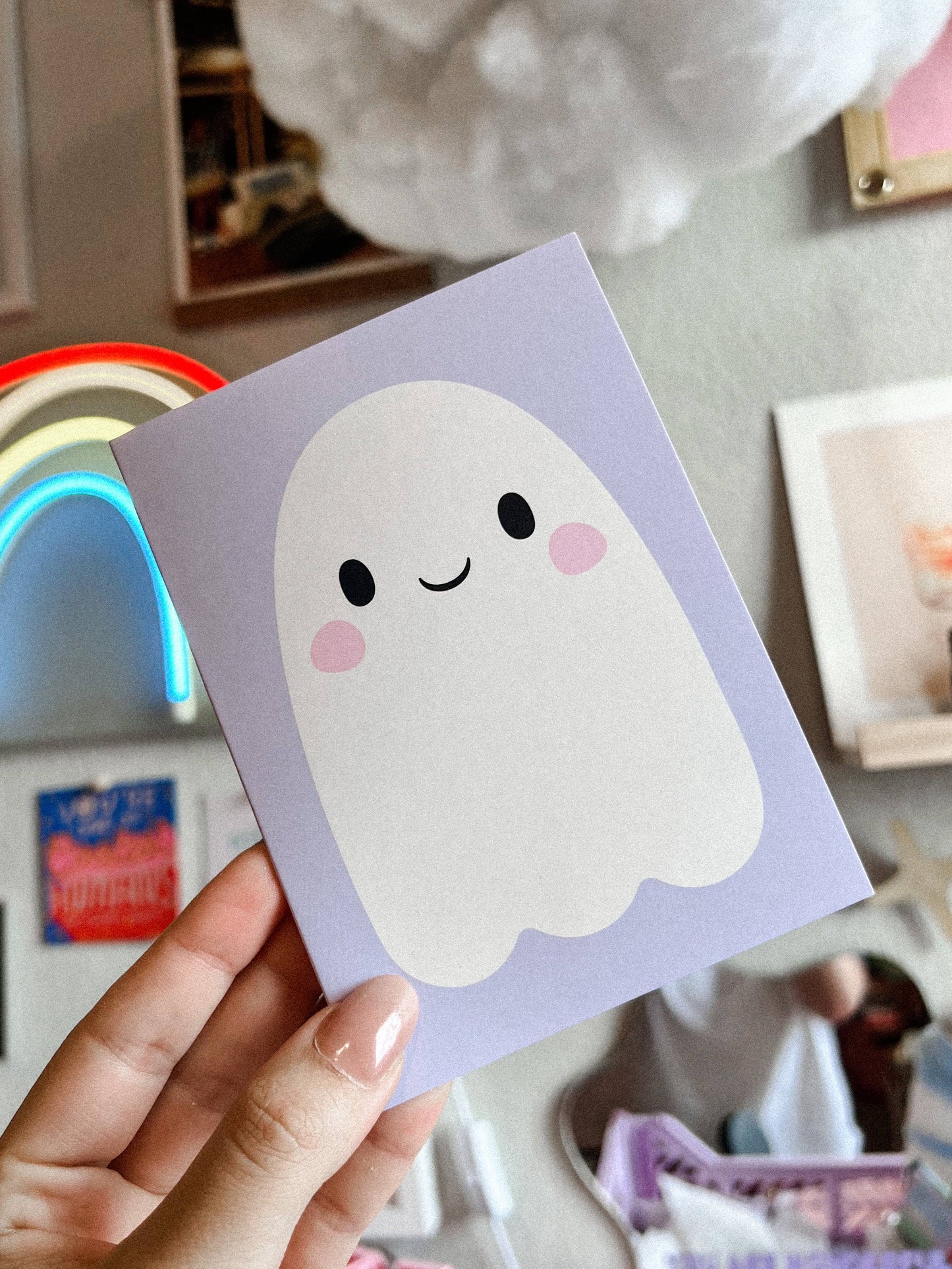 Ghost Halloween Greeting Card
