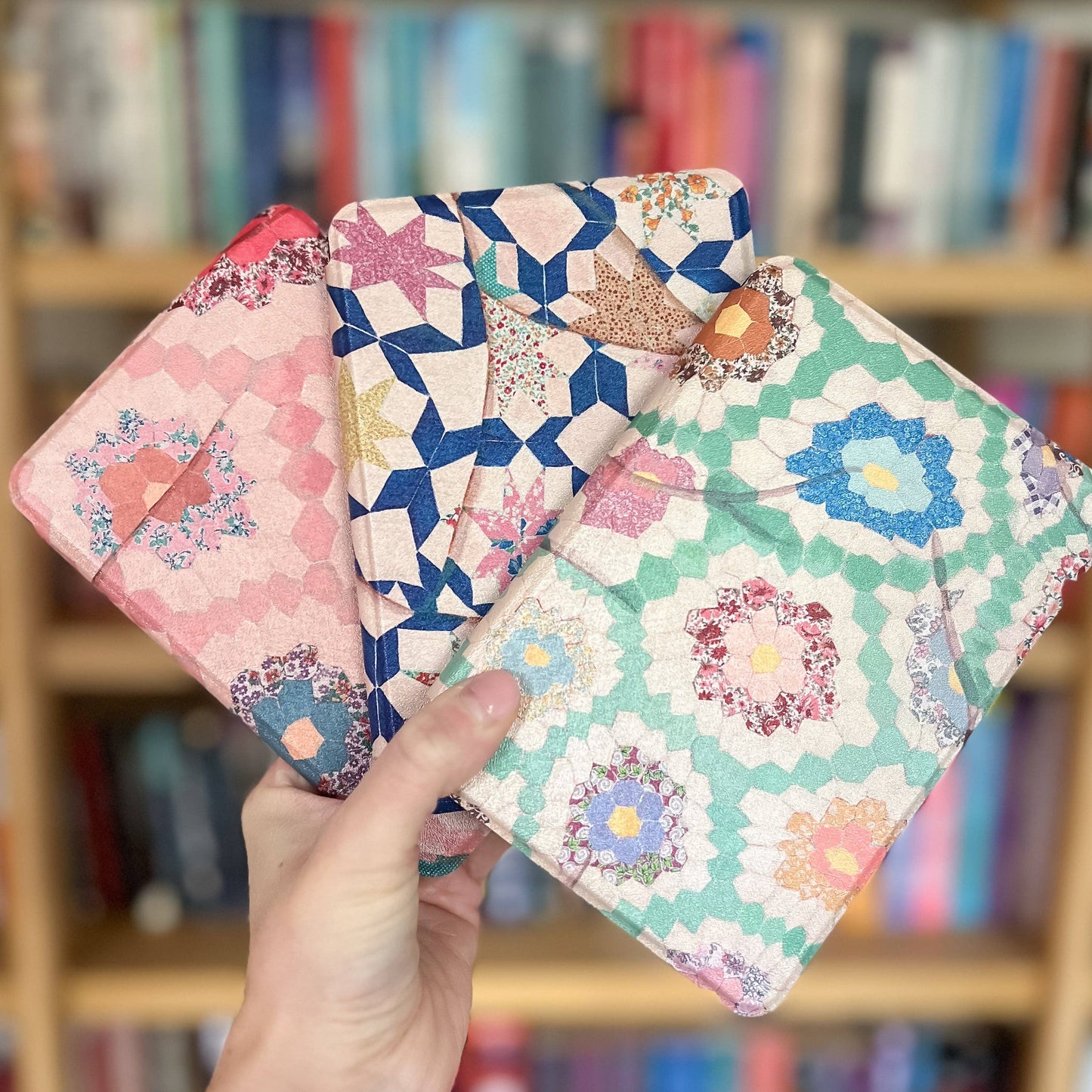 Pink Quilted Kindle Case: Double Sided Print / Colorsoft / Paperwhite 12 Gen. (2024)