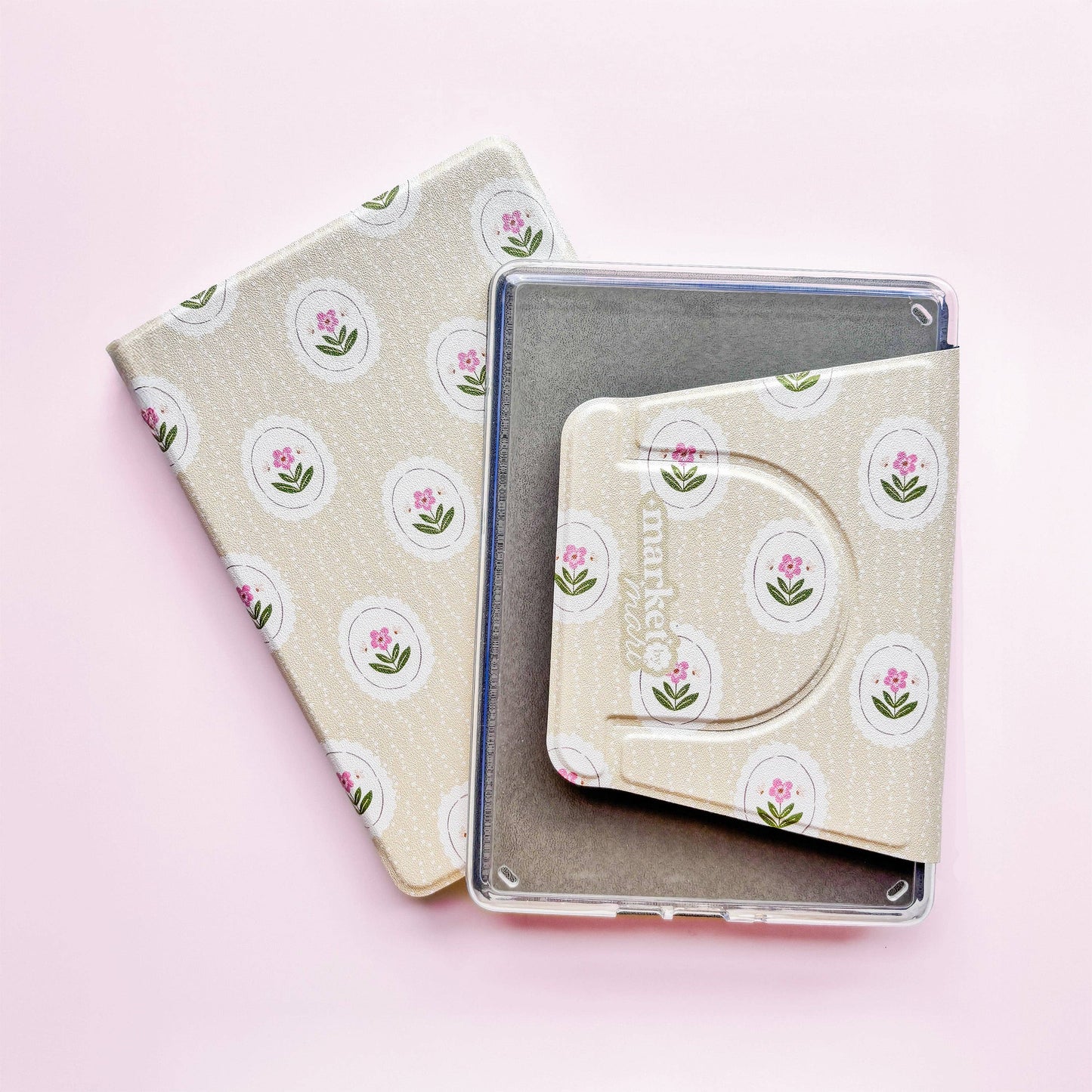 Cottage Blooms Removable Cover Kindle Case: PPW 12th Gen