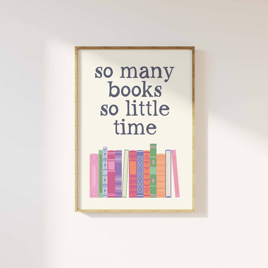 So Many Books Print: 9x12