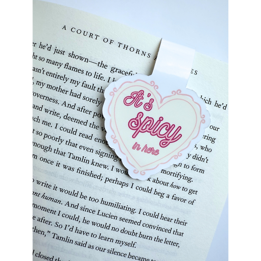 It's spicy in here romance magnetic bookmark