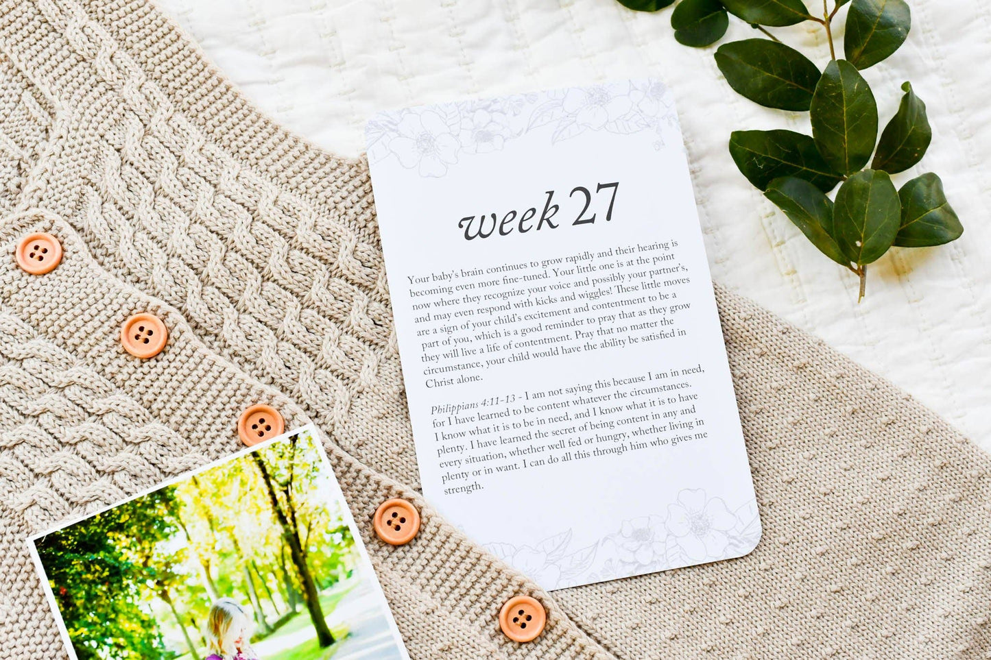 Pregnancy Prayer Cards | Expecting Mom Gift & Announcement: White