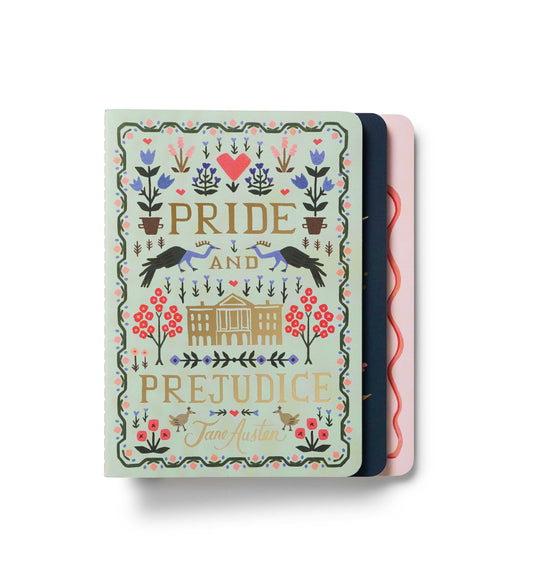 Assorted Set of 3 Jane Austen Notebooks