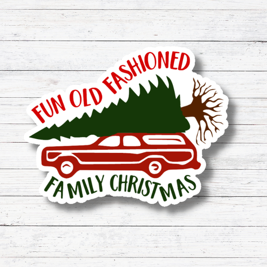 Christmas Vacation Sticker - Old Fashion Family Christmas