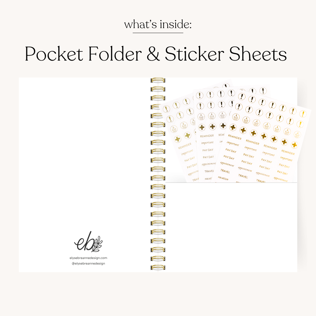 Pink Trellis 2026 Yearly Planner: 8.5x11