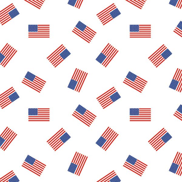 Classic Print Tissue Paper Bulk Packed Sheets: Americana Bows / 120 Pack / 20x30"