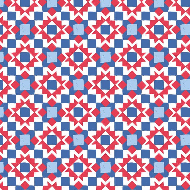 Classic Print Tissue Paper Bulk Packed Sheets: Americana Bows / 120 Pack / 20x30"