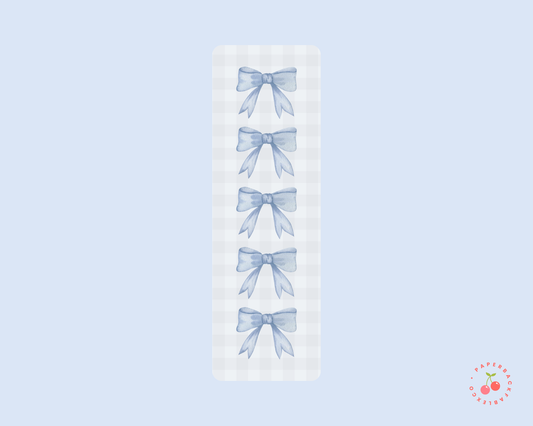 Bow Bookmarks: Blue