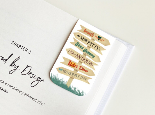 Magnetic Stars Hollow Shops Sign Bookmark