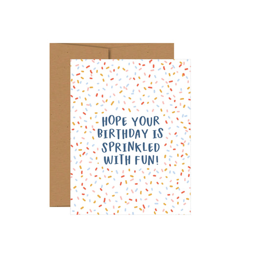 Sprinkled Birthday Greeting Card